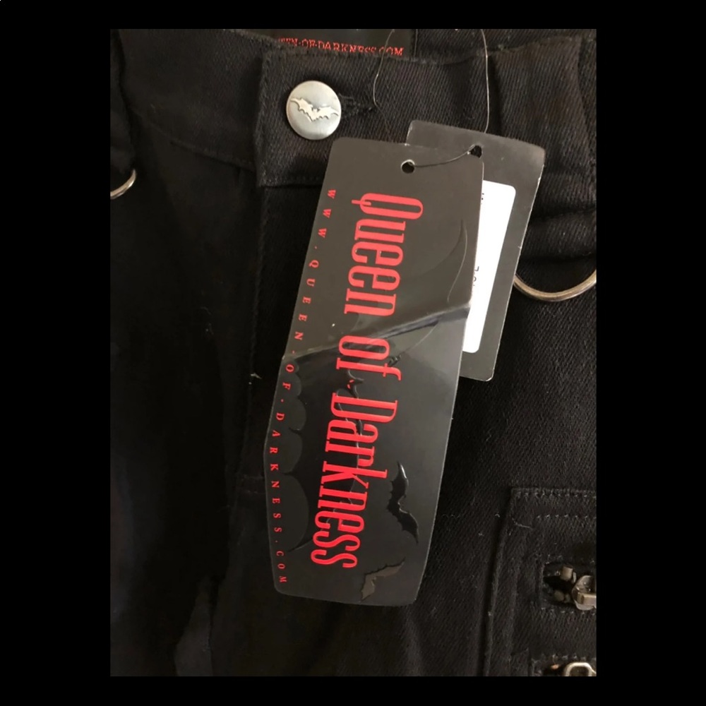 Queen Of Darkness Gothic Jeans Size 10 - Picture 4 of 8